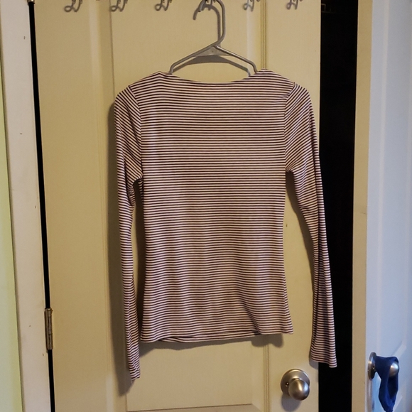 🦋🎁 Striped tight cinched shirt - Picture 3 of 5